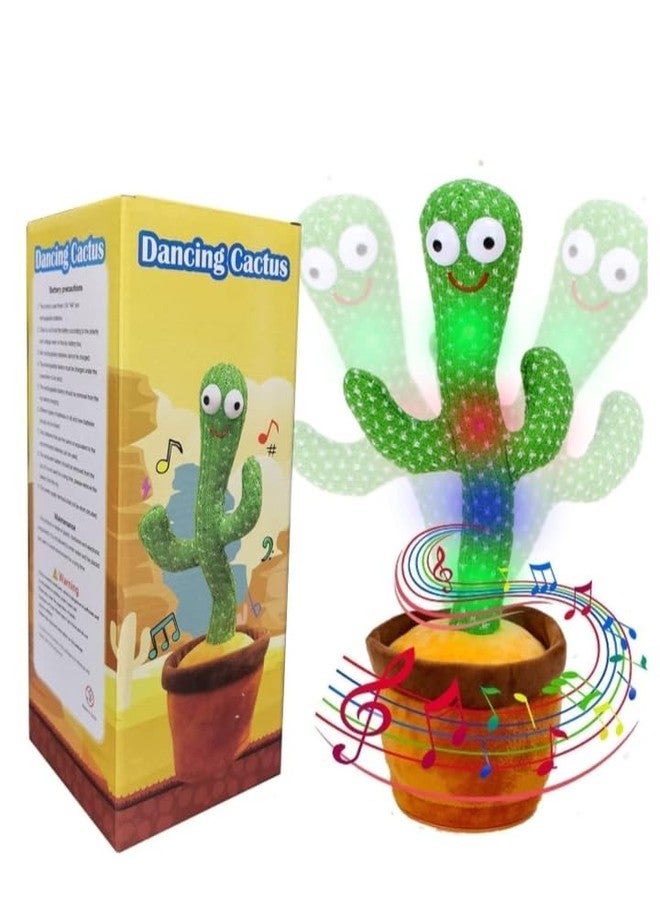 Manos Cactus Toy for Kids Talking Singing Wriggle Children Baby Plush Electronic Voice Recording Repeats What You Say - Image 1